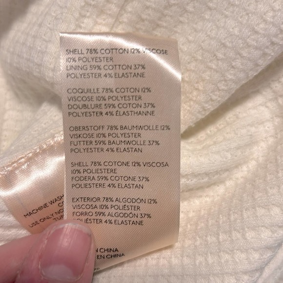 NEW Free People Ruby West Coat thermal lined shacket shirt jacket in Ivory combo - Picture 13 of 14